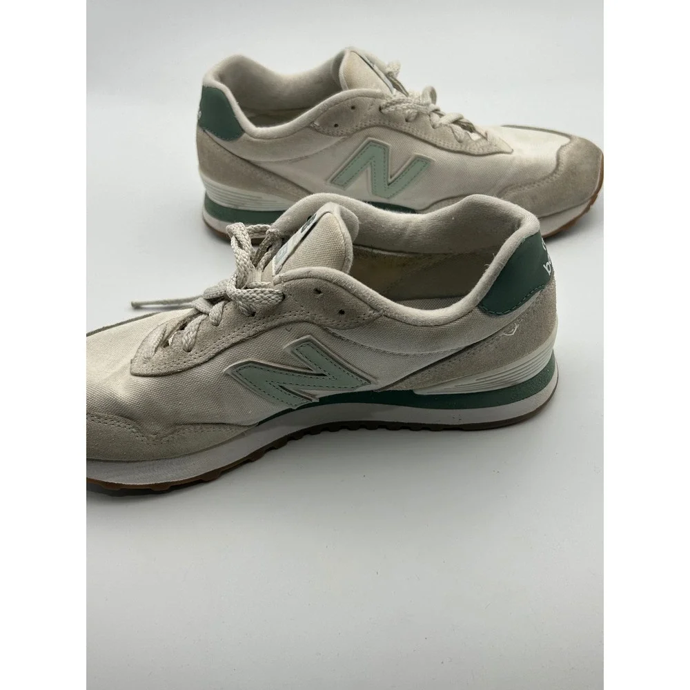 New Balance 515 Womens 8 Cream Sage Green Low Top Sneakers WL515NAB